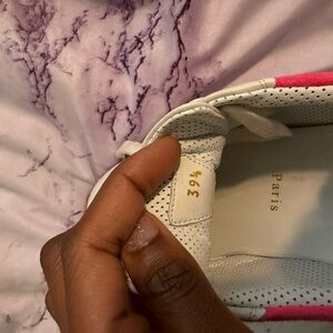 Christian Louboutin White and Pink Women's Shoes